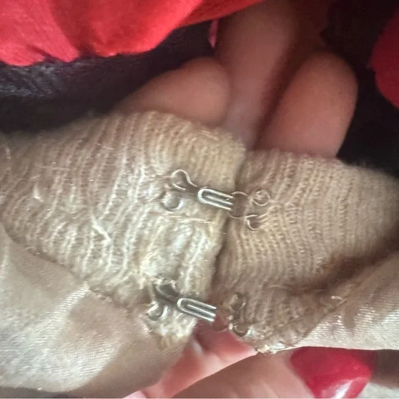 Luxurious Beige vintage real mink and cashmere Women's sweater cardigan - Picture 6 of 13